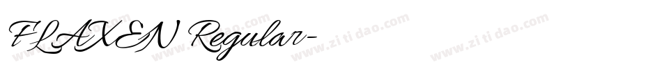 FLAXEN Regular字体转换